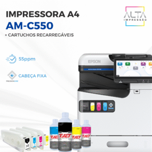 Epson WorkForce Enterprise AM-C550 – Multifuncional A4 Colorida + Kit de Cartuchos Recarregáveis